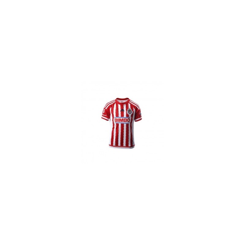Jersey Adidas Local Manga Corta 15/16 - Rojo con Blanco
