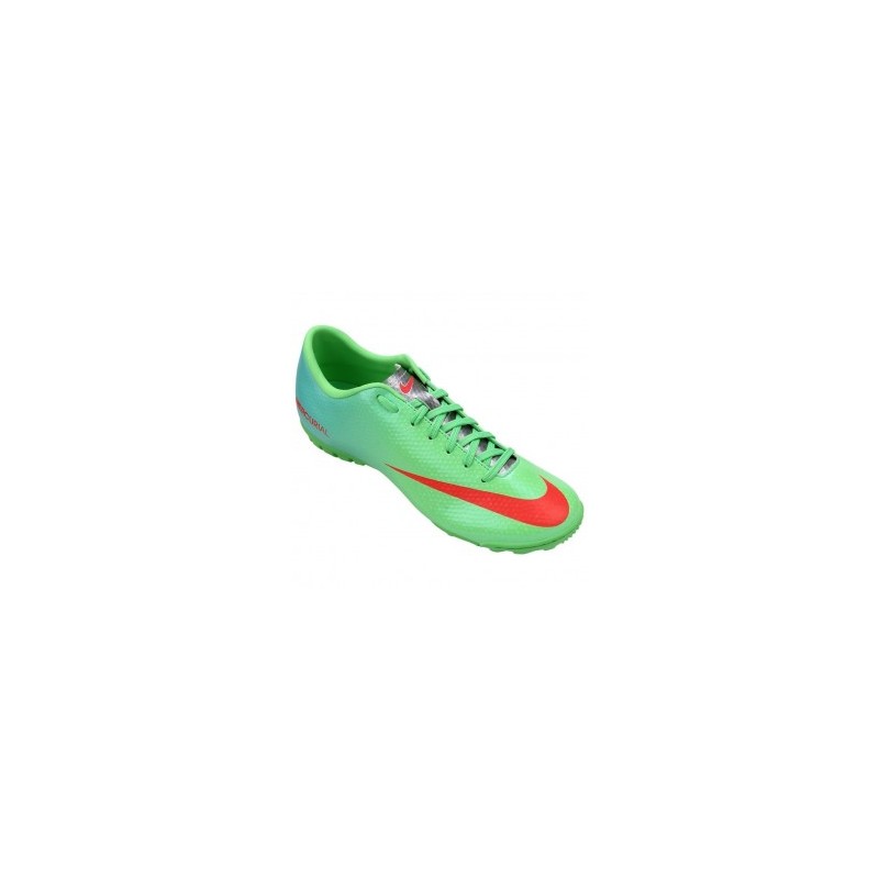 Tenis para Fútbol Rápido Nike Mercurial Victory 4 TF Lime para Caballero - Verde