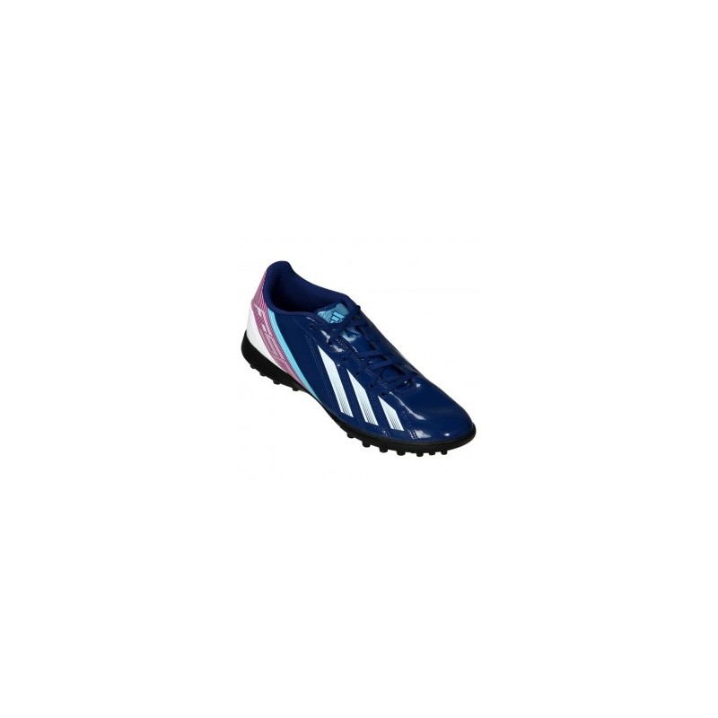 Tenis para Fútbol Adidas F5 TRX TF para Caballero - Azul + Púrpura