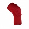 Rodilleras Antislip Deportes crashproof elástica fitness Honeycomb Pad baloncesto Pierna Larga Protector Red & S Rojo