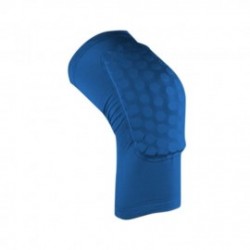 Rodilleras Antislip Deportes crashproof elástica fitness Honeycomb Pad baloncesto Pierna Larga Protector Blue & L Azul