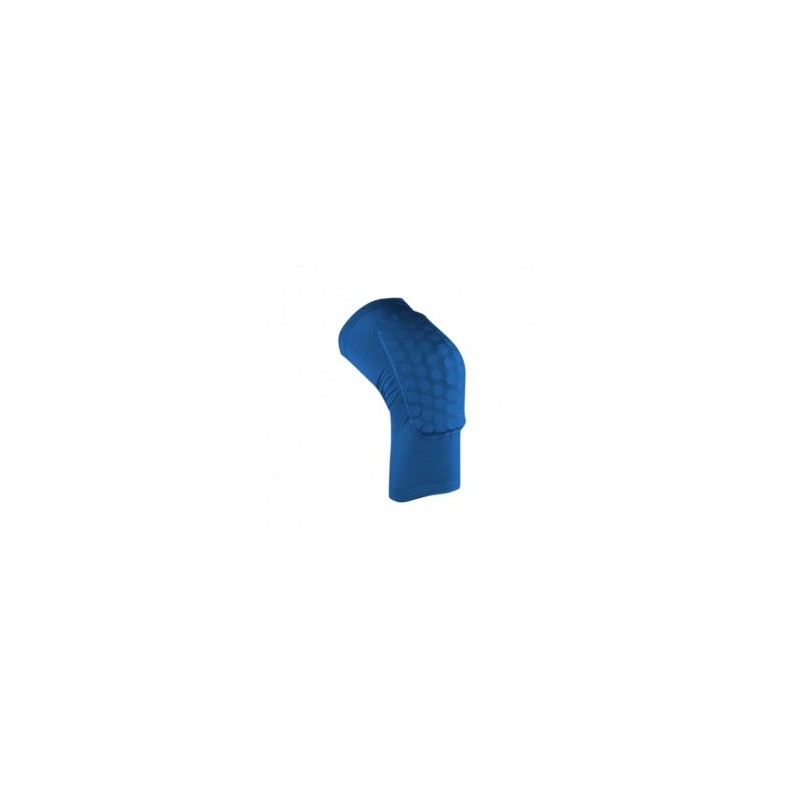Rodilleras Antislip Deportes crashproof elástica fitness Honeycomb Pad baloncesto Pierna Larga Protector Blue & L Azul