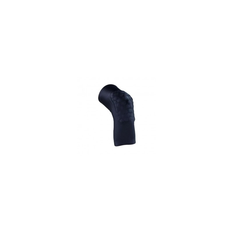 Rodilleras Antislip Deportes crashproof elástica fitness Honeycomb Pad baloncesto Pierna Larga Protector Negro & L Negro