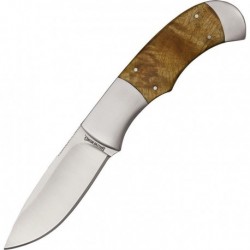 Browning Cuchillo Pursuit Cachas Burl Wood Con Funda