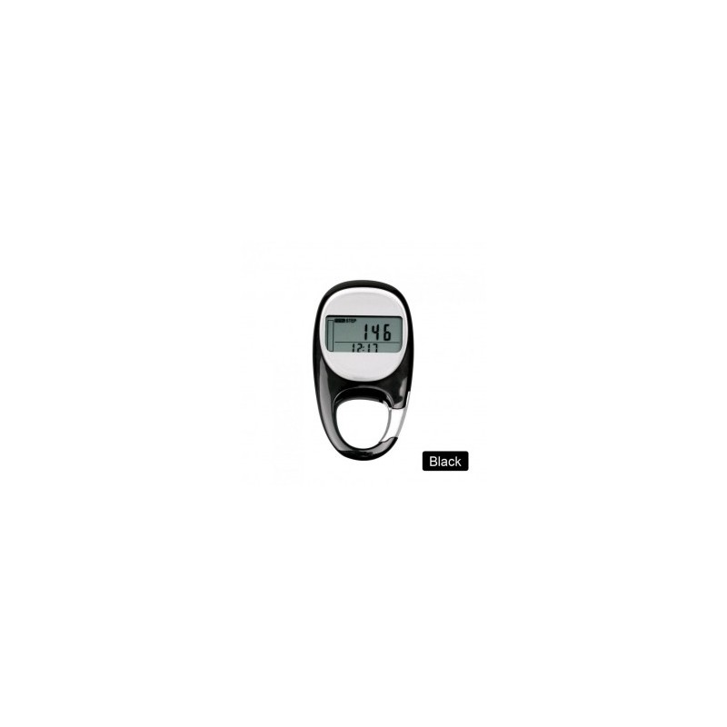 Step Count 3D Sensor pedometer(Negro)
