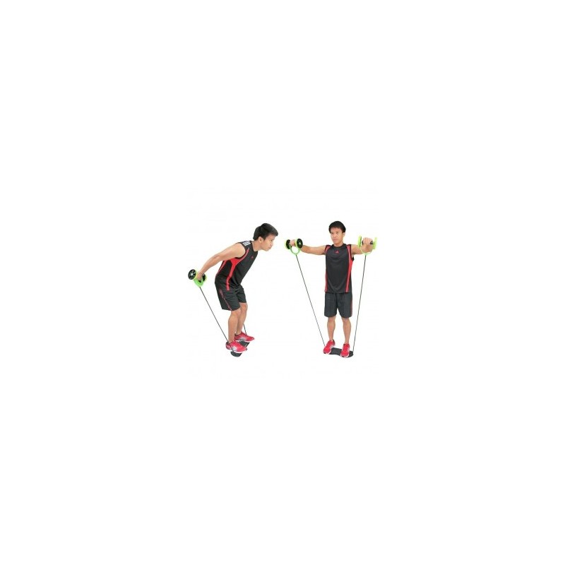 Espacio multifuncional Ejercicio Abdominal Fitness / tecnolog??a bidireccional de adelgazamiento Equipo - Verde + negro