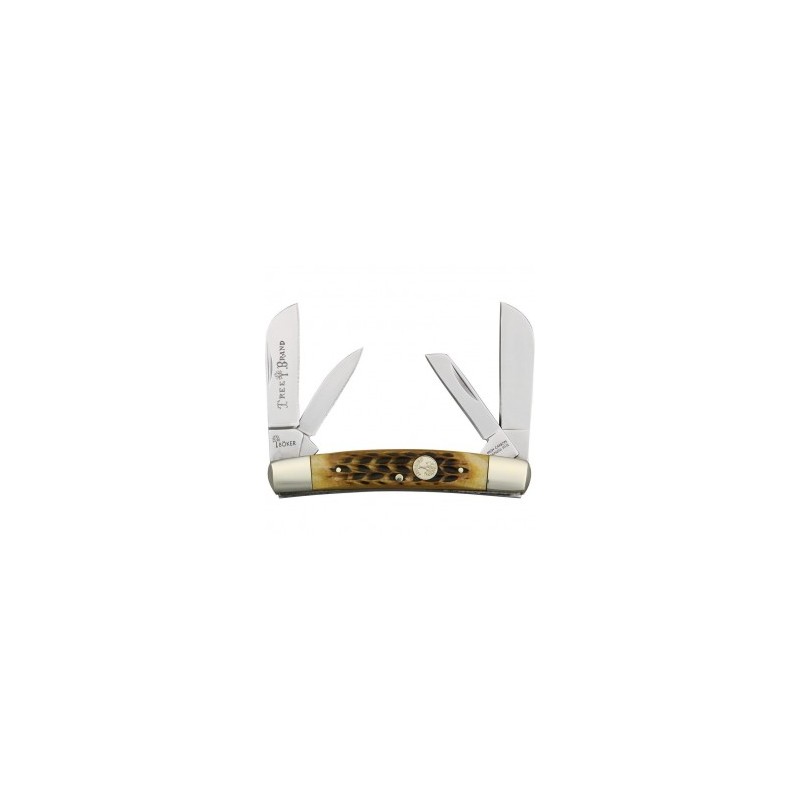 Boker Congress Old Stamp Hueso Antiguo Resacado