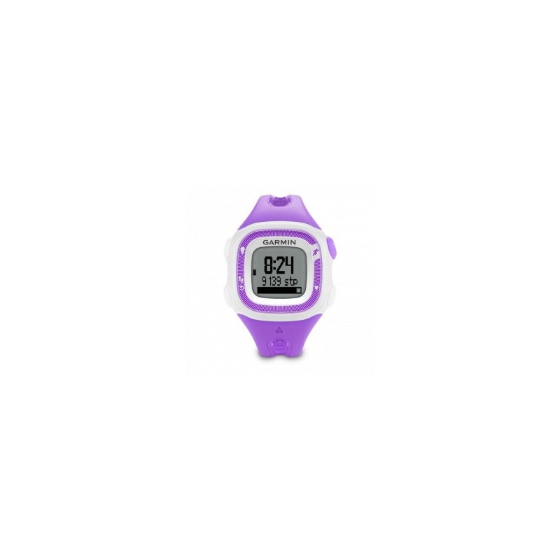 Reloj de Fracuencia Cardíaca Garmin Forerunner 15 con Banda-Violeta con Blanco