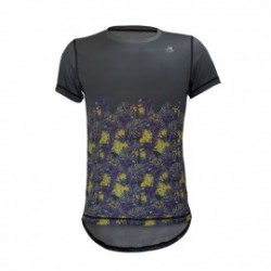 Playera de Hombre TriFerrari 3F Tucan con Doble Composición DryFIT Costuras Planas de Manga Corta y Cuello Redondo-Gris
