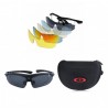 Deportes al aire libre bicicleta ciclismo gafas polarizaron gafas de sol 5 lentes reemplazables UV400 Unisex