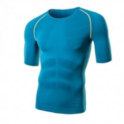 JOGAL Manga corta deportiva camiseta plástico Ropa hombre
