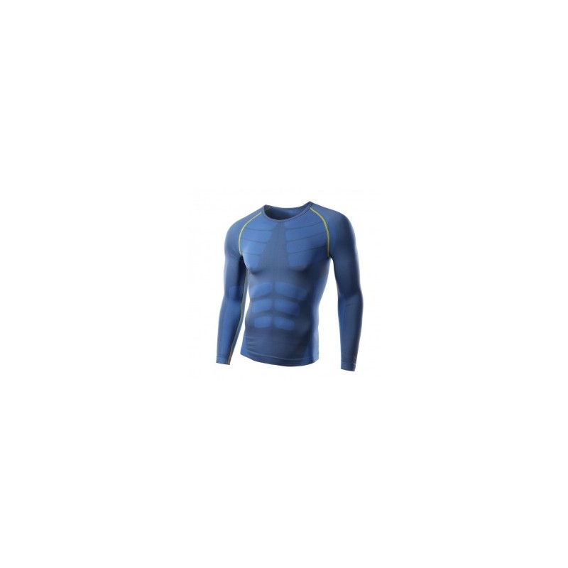 JOGAL De deporte delgado de hombres largo manga camiseta para ponerse en forma movimiento