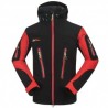 Moda Hombres aire libre transpirable Abrigos Fleece forrado Deportes Chaqueta Rojo