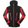 Moda Hombres aire libre transpirable Abrigos Fleece forrado Deportes Chaqueta Rojo