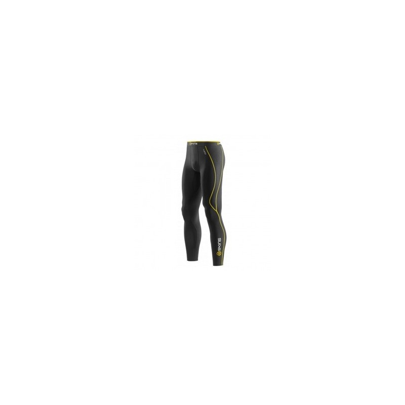Pantalón SKINS B60052001L-Negro con Amarillo
