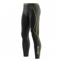 Pantalón SKINS B60052001L-Negro con Amarillo