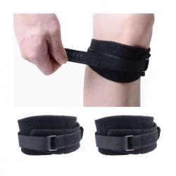 2 PCs Deportes Rodilla Compresión manga RÓTULA rótula Cobertura Negro