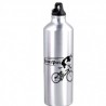 Ciclismo acampan Deportes aleación de aluminio botella de agua de 750 ml de plata al aire libre
