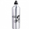 Ciclismo acampan Deportes aleación de aluminio botella de agua de 750 ml de plata al aire libre