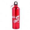 Ciclismo acampan Deportes aleación de aluminio botella de agua 750ml Red Exterior
