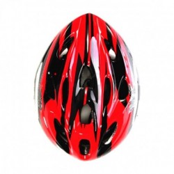 Elenxs Rojo Negro MTB Carretera Montaña bicicleta Ciclismo Deporte Hombres Casco + Visor L
