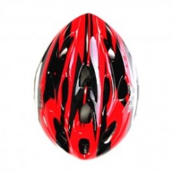 Elenxs Rojo Negro MTB Carretera Montaña bicicleta Ciclismo Deporte Hombres Casco + Visor L