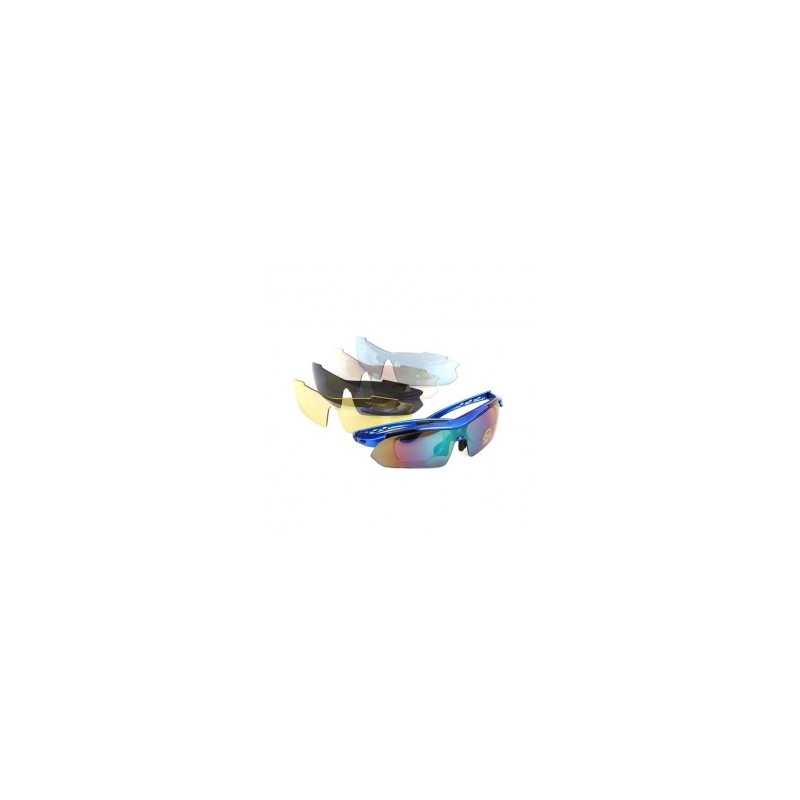 Elenxs Para bicicleta cómodo gafas de sol polarizadas Gafas Goggle Deportes UV + 5 Lente