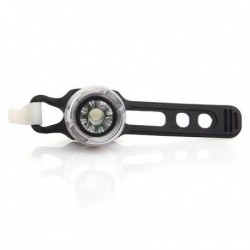 Luz Trasera Lámpara LED Impermeable Color Plata para Bicicleta Ciclismo Deporte