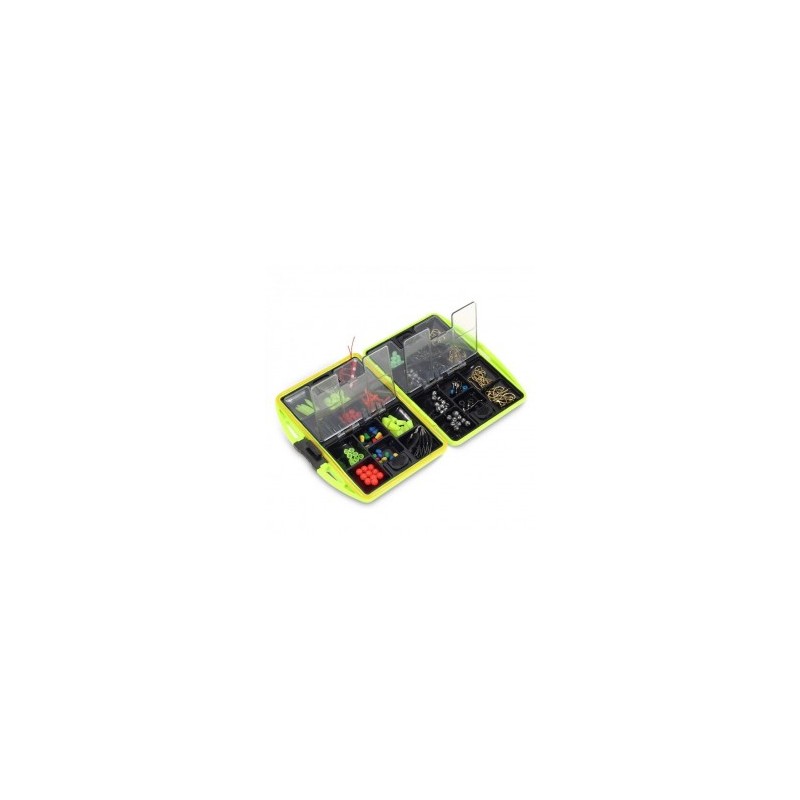 Caja de Trastos Pesca Verde ABS 24 Accesorios para Pescar Deporte Outdoor
