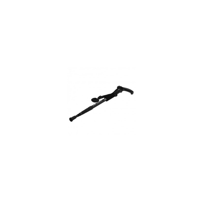 AOTU Bastón Portable Montaña Trekking Aluminio Senderismo Deporte Negro