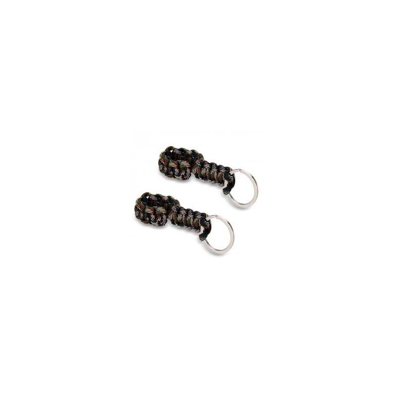 2pcs Cuerda Trenzada Militar + Hebilla Metal Verde para Exterior Deporte