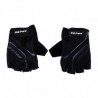 Guantes del dedo sahoo Bike Negro exterior transpirable deporte de la bicicleta GEL ciclo medios Negro M