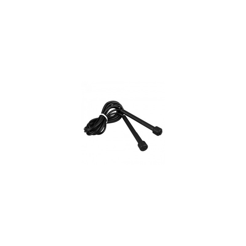 CUERDA DE SALTAR COMBA SALTADOR PVC MANGOS PP NEGRO DEPORTE