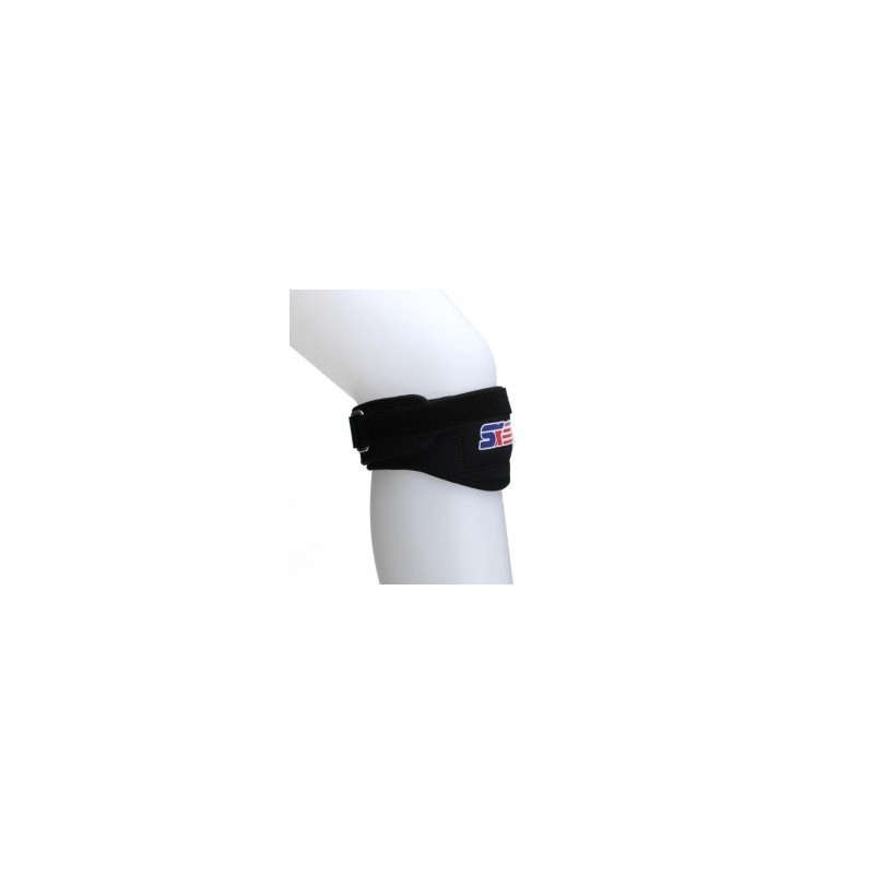Rodillera Elástica Deporte Protección Rodilla Goma Nylon Negro