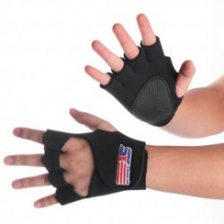 Muñequera Elástica Deporte Protección para Muñeca Palma Espuma Nylon Negro