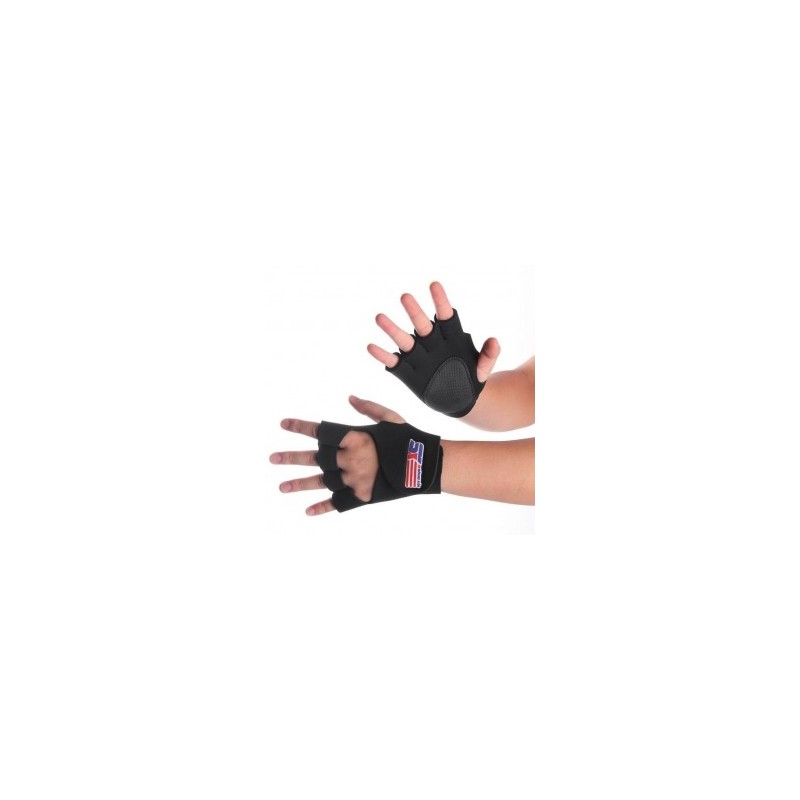 Muñequera Elástica Deporte Protección para Muñeca Palma Espuma Nylon Negro