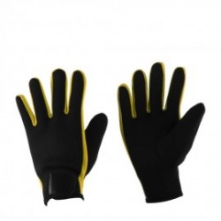 Par de Guantes para Buceo Natación Deporte Amarillo + Negro Talla M-L 2.0mm