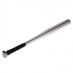 Bate de Béisbol Antideslizante 21" Aleación Aluminio 54cm Deporte Plateado