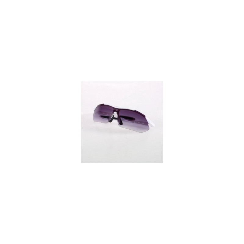 Deporte al aire libre Ciclismo de bicicletas Bike Riding Gafas de sol Gafas anteojos UV400 Lente Color blanco