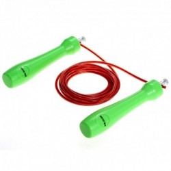 REIZ Cuerda de Saltar Comba Salto Regulable Fitness Ejercicio Deporte Verde Rojo