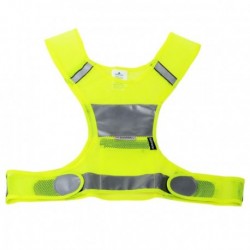 Salzmann 50019 Noche Ciclismo Riding Correr al aire libre Deportes de seguridad Chaleco reflectante - Amarillo