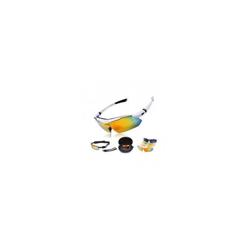 Lentes deportivos Wolfbike con micas intercambiables -Blanco