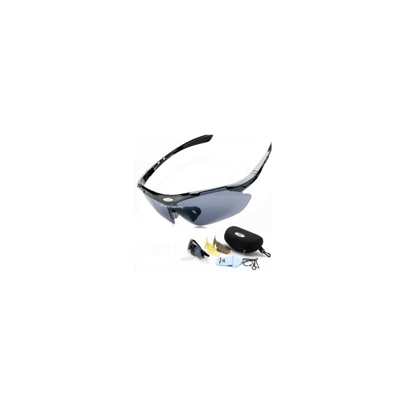 Lentes Deportivos graduables con micas intercambiables Robesbone -Negro