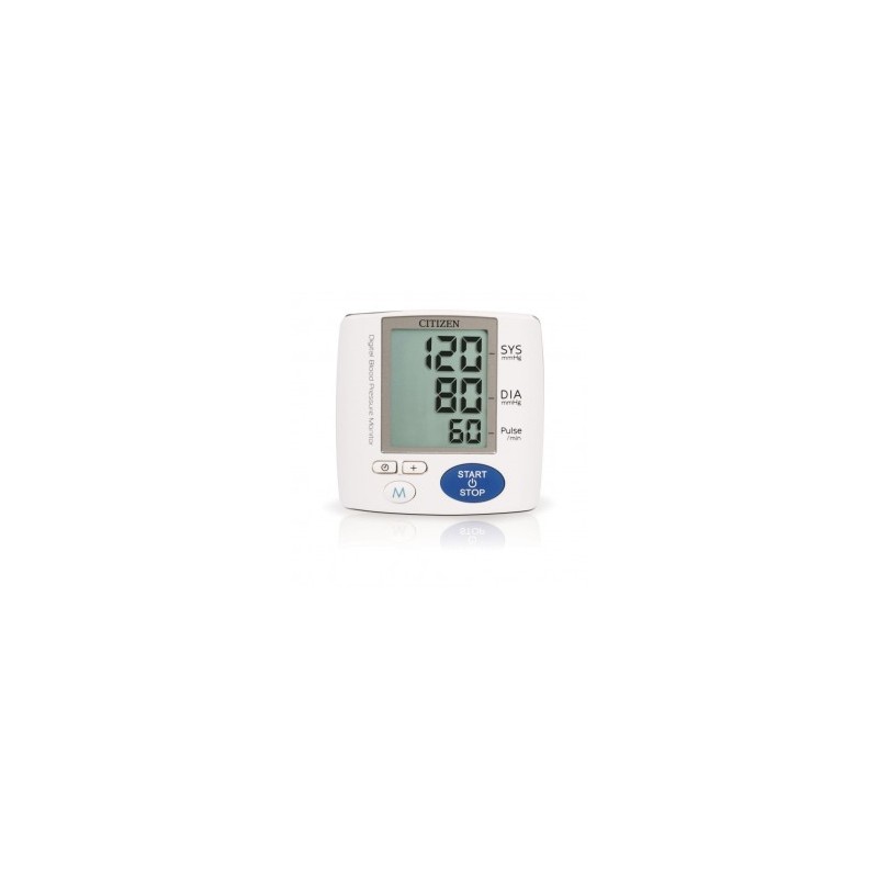 Medidor de Presión Arterial Citizen CH617 para muñeca con Termometro de regalo-Blanco