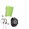Reloj Monitor Garmin Forerunner 10 con GPS-Negro + audifonos Warrior y porta celular NXE