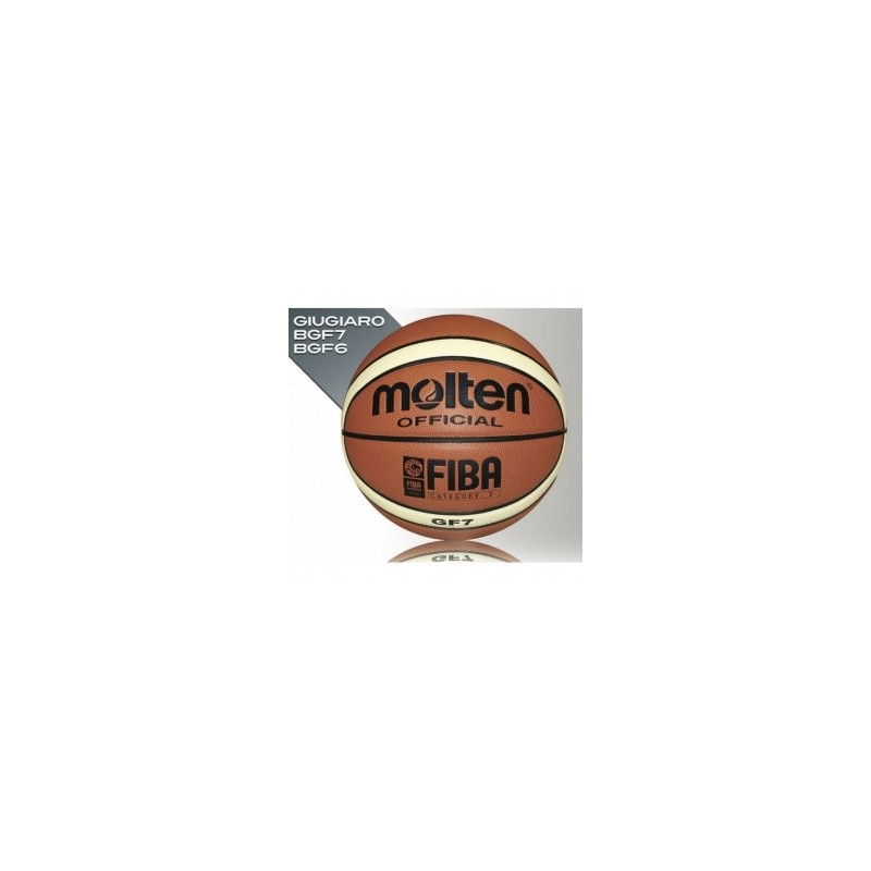 Balon Basquetbol Molten BGF6 Sintetica -Ladrillo con Crema