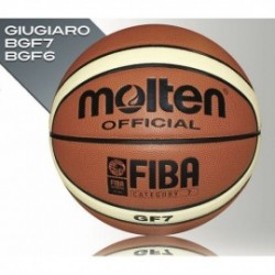 Balon Basquetbol Molten BGF6 Sintetica -Ladrillo con Crema