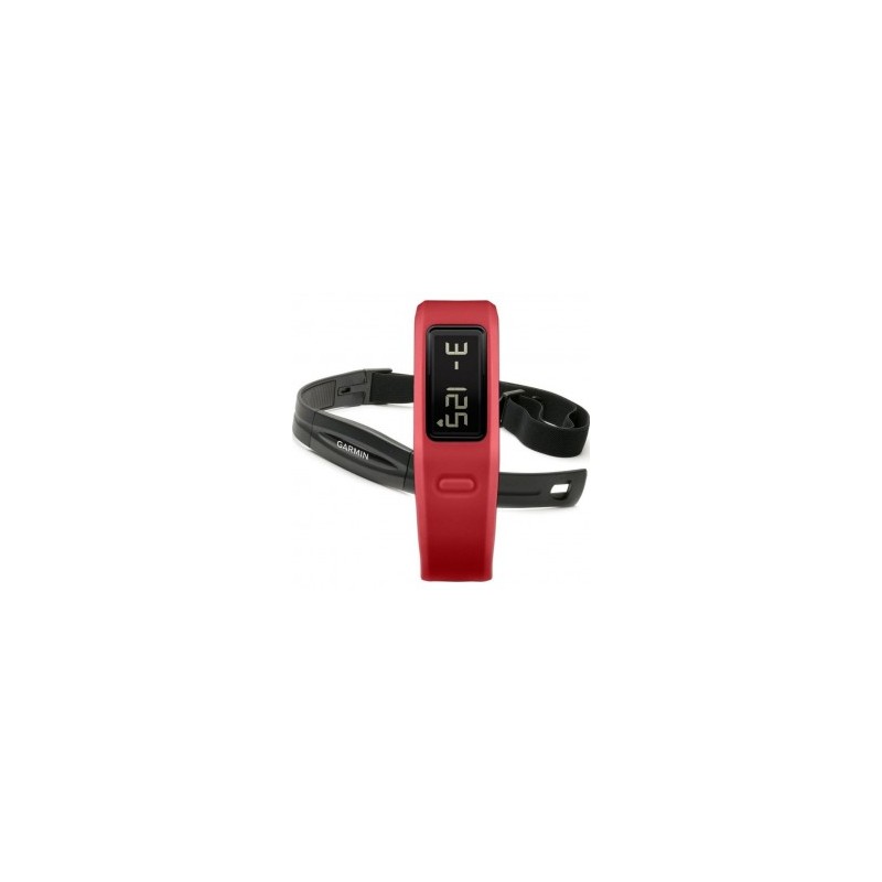 Medidor de Actividad VivoFit con Banda de Ritmo Cardíaco Garmin-Rojo