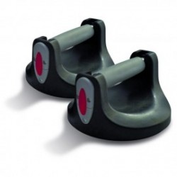 Bases Giratorias para Flexion de Brazos - Negro con Gris