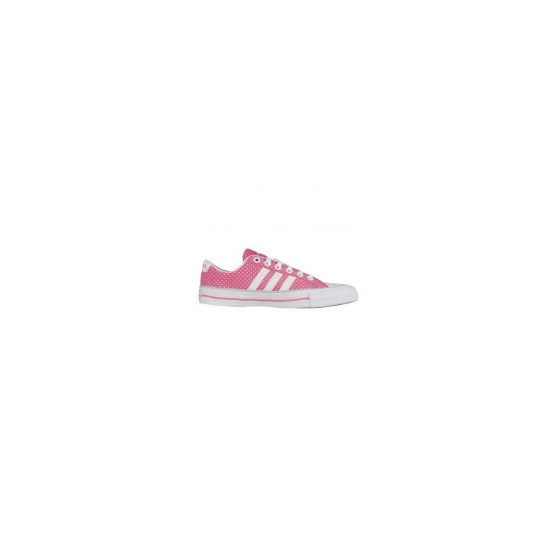 Tenis Adidas VL Neo 3 Stripes - Rosa con Blanco